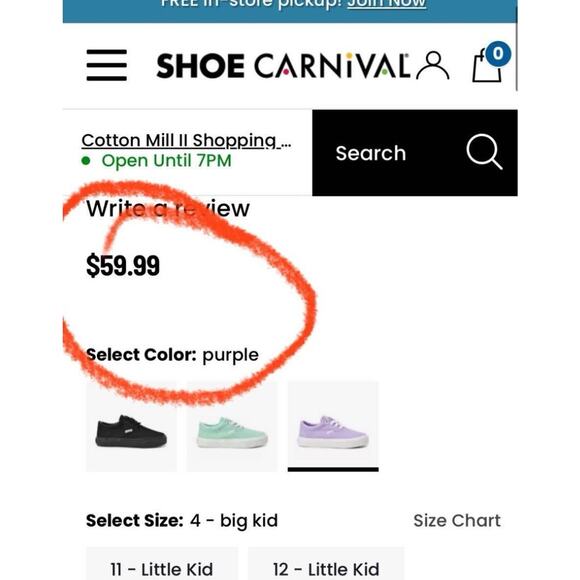 Hurley Marley Kids Youth US Size 11 Lavender Purple White Skate Sneaker Shoes - Picture 6 of 6